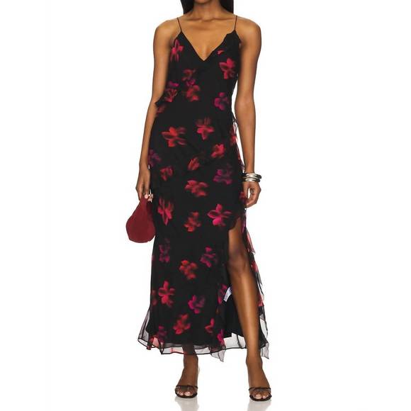 NEW RAILS kariselle dress in dark azalea